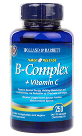 Vitamin B KOMPLEX und Vitamin C 250 Tabletten HOLLAND & BARRETT